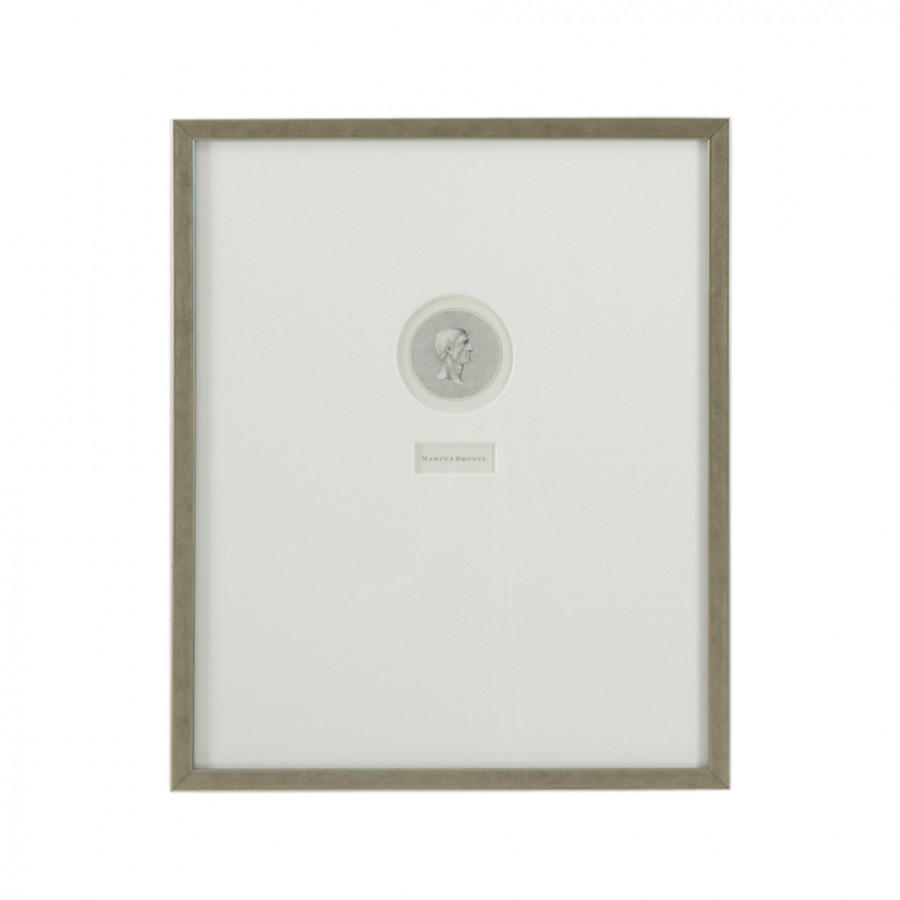 Chelsea House - Marcus Brutus in Antique Silver Frame