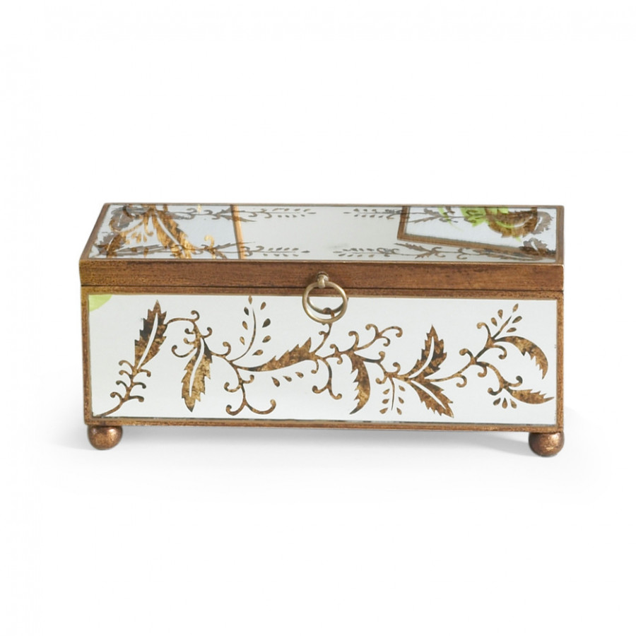 Chelsea House - Madison Mirrored Box in Gold