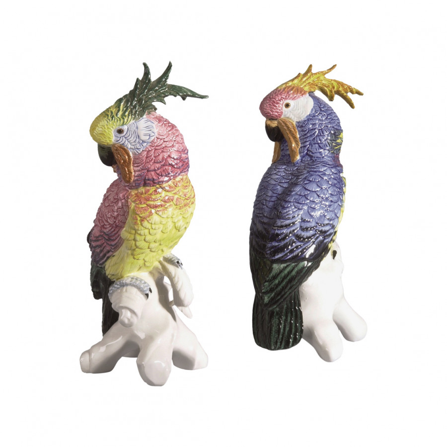 Chelsea House - Large Cockatoos (Pr) in Multicolor