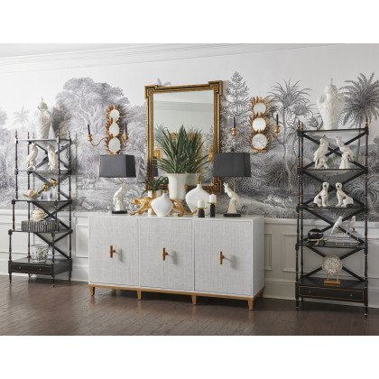 Chelsea House - Harting Mirrored Sconce in Antique Gold