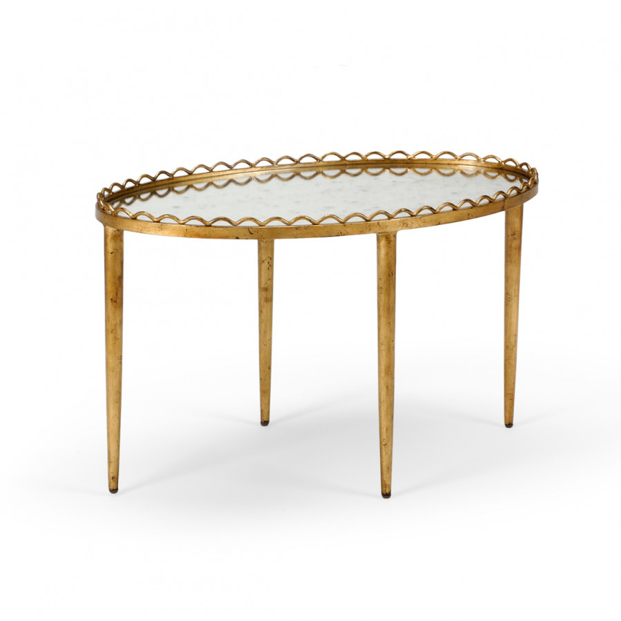 Chelsea House - Notting Hill Cocktail Table in Antique Gold Leaf
