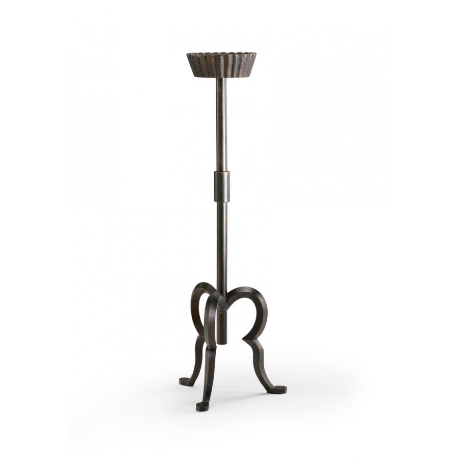 Chelsea House - Tracery Candlestick in Weathered Black
