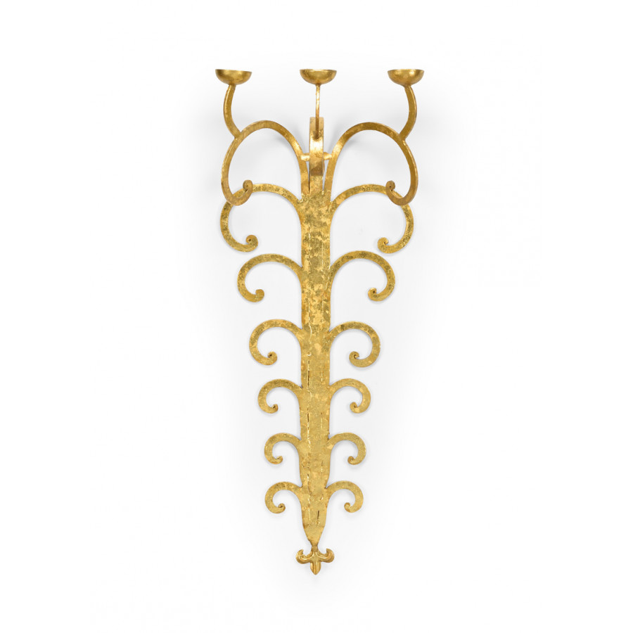 Chelsea House - Tall Candle Sconce in Golden Bronze