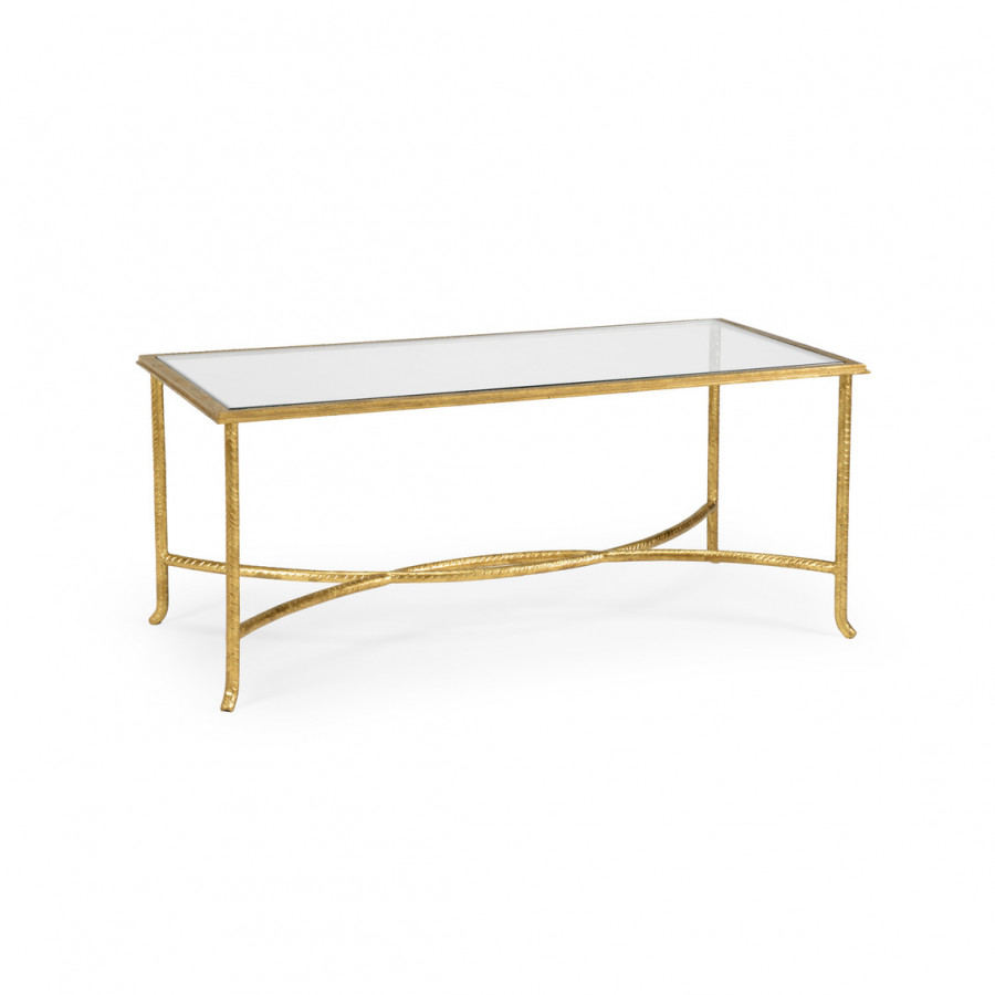 Chelsea House - Watson Coffee Table in Gold/Clear