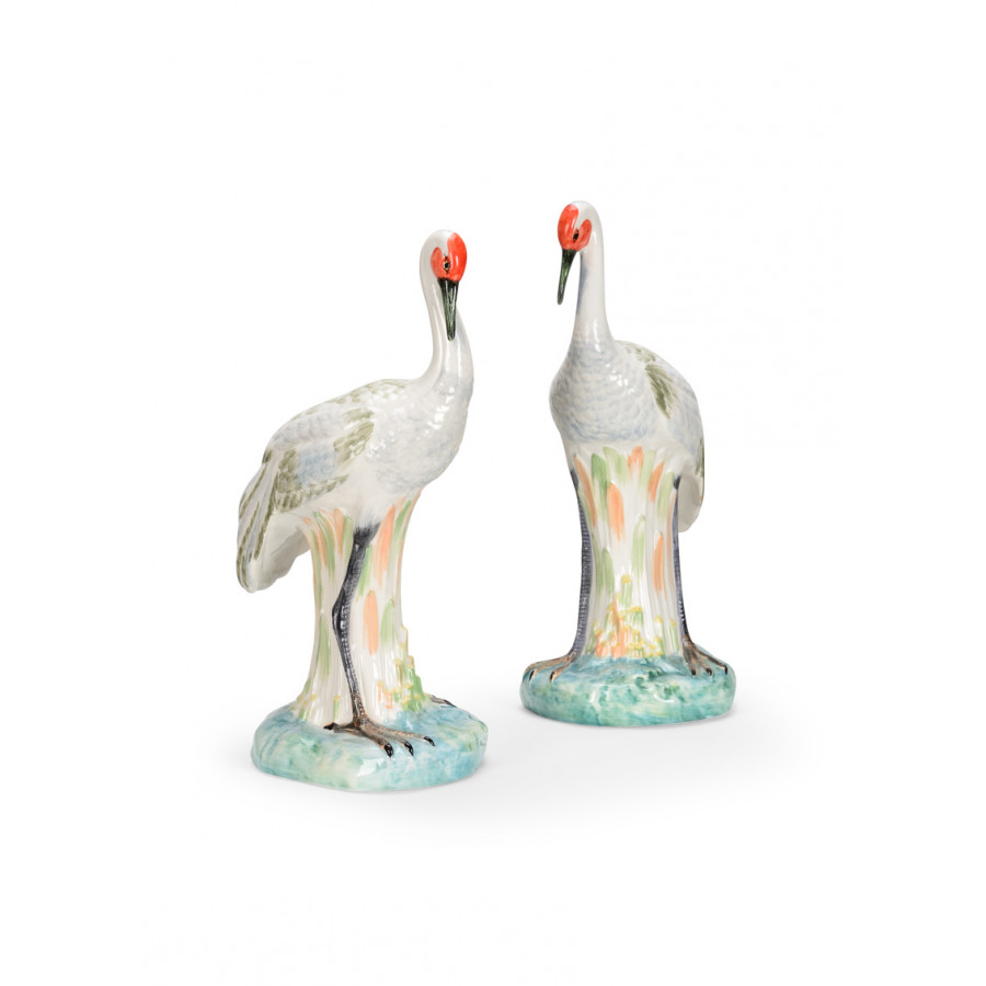 Chelsea House - Chelsea Cranes (Pr) in Hand Decorated
