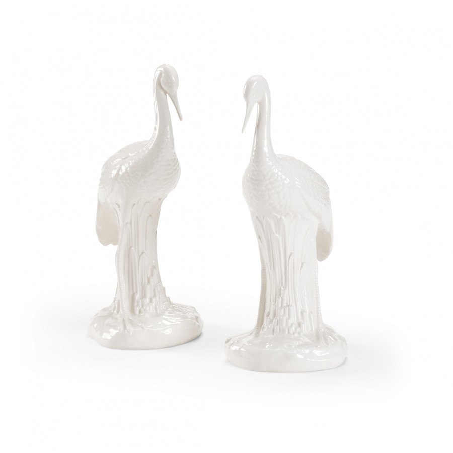 Chelsea House - Large Heron (Pr) in White