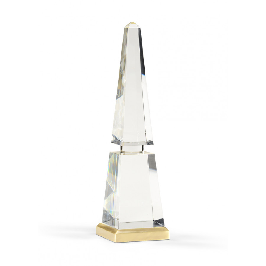 Chelsea House - Large Obelisk in Clear/Antique