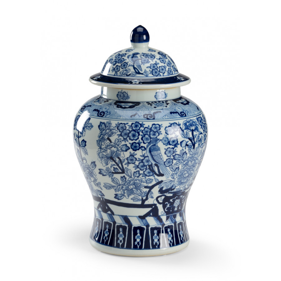 Chelsea House - Floral Covered Urn in Hand Decorated