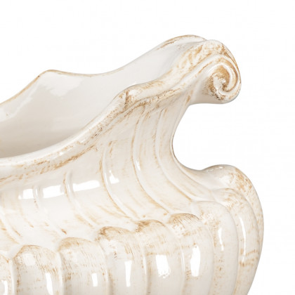Chelsea House Oval Pot - White