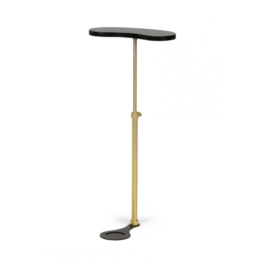 Chelsea House - Drink Table in Black/Antique Brass