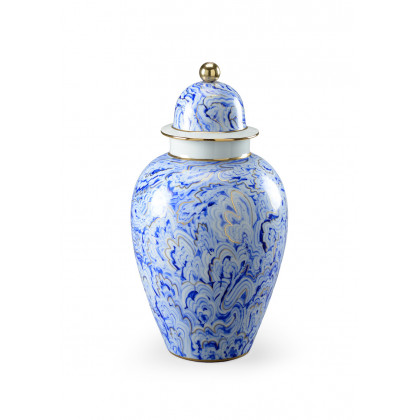 Chelsea House - Marbleized Covered Urn