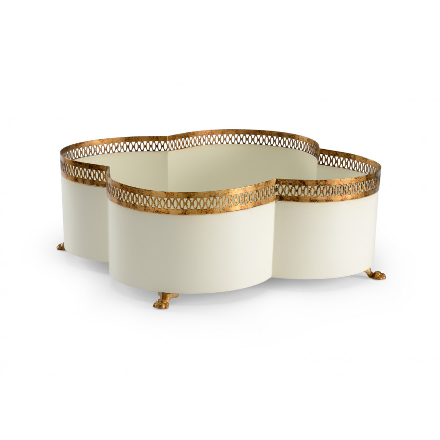 Chelsea House Tracery Cachepot - Cream, Large