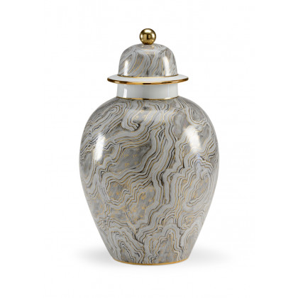 Chelsea House - Marbleized Covered Urn