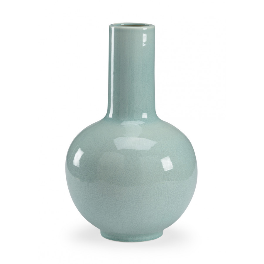 Chelsea House - Wicker Celadon Vase in Porcelain