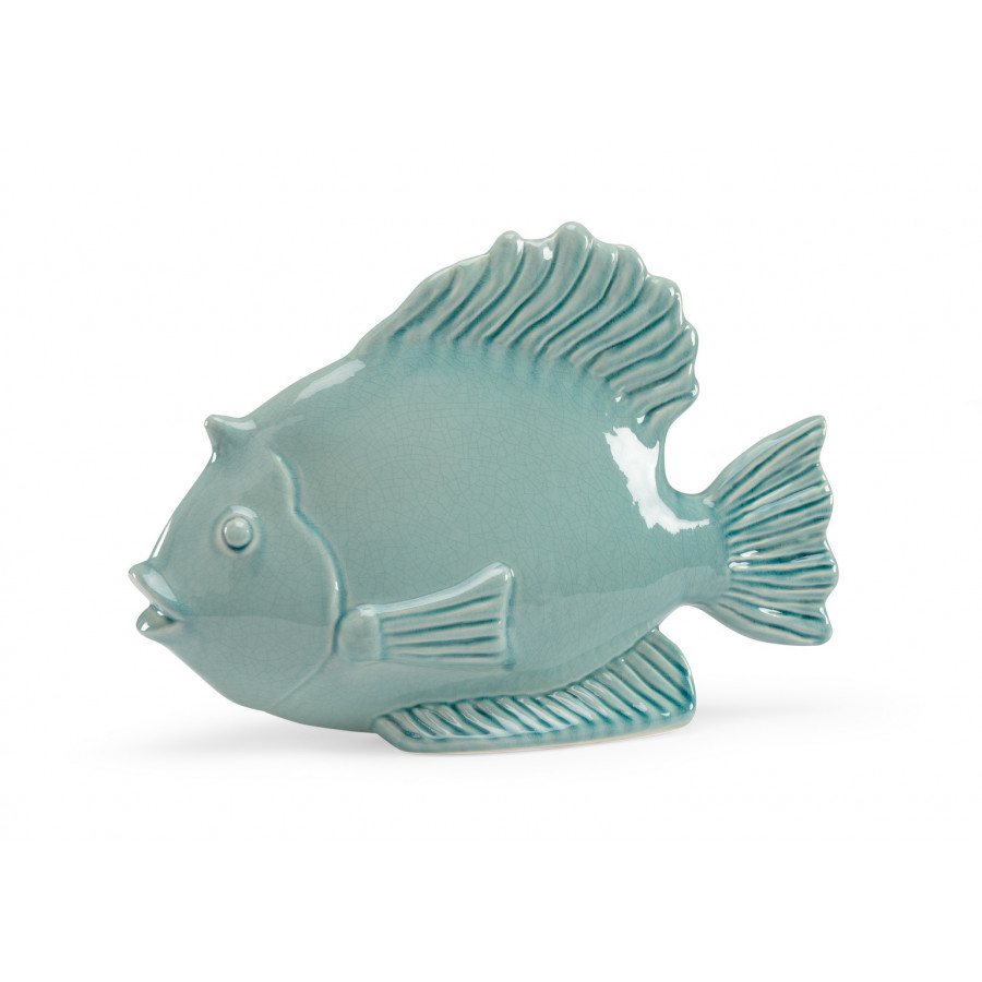 Chelsea House - Celadon Fish in Crackle Celedon