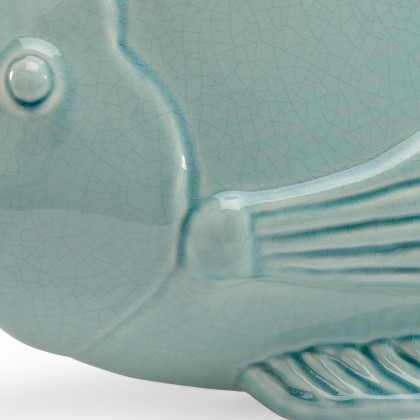 Chelsea House - Celadon Fish in Crackle Celedon