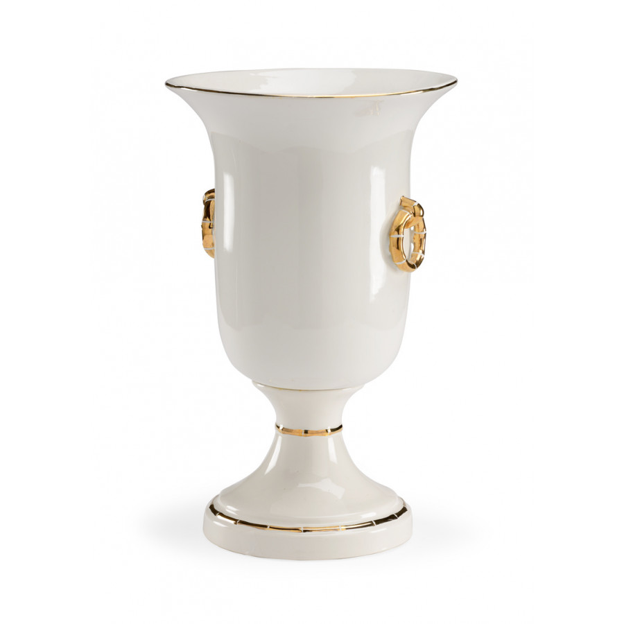 Chelsea House Ring Vase - White/Gold