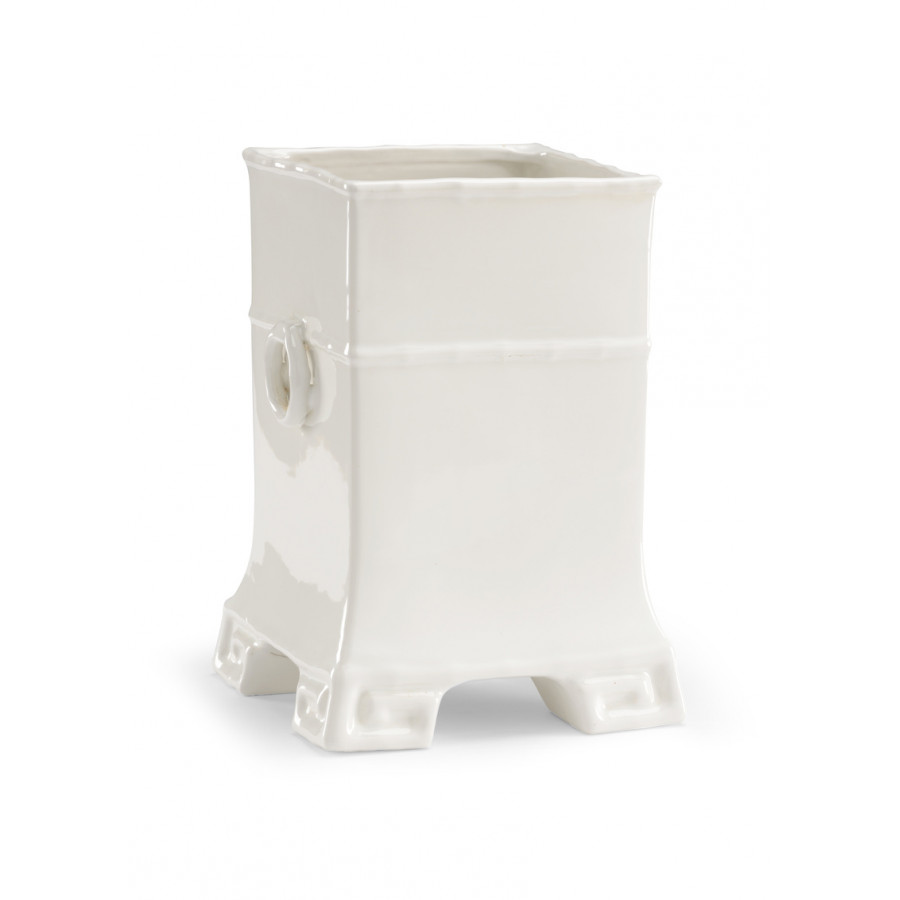 Chelsea House - Greek Key Vase in White