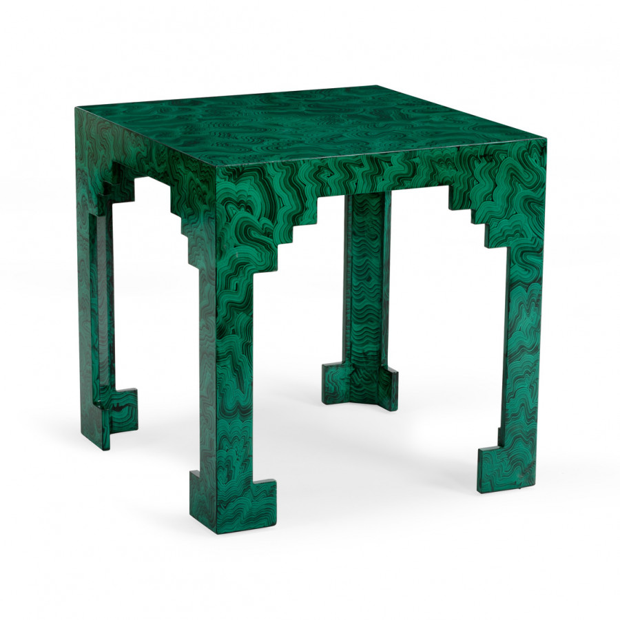 Chelsea House - Malachite Cut Corner Table in Malachite