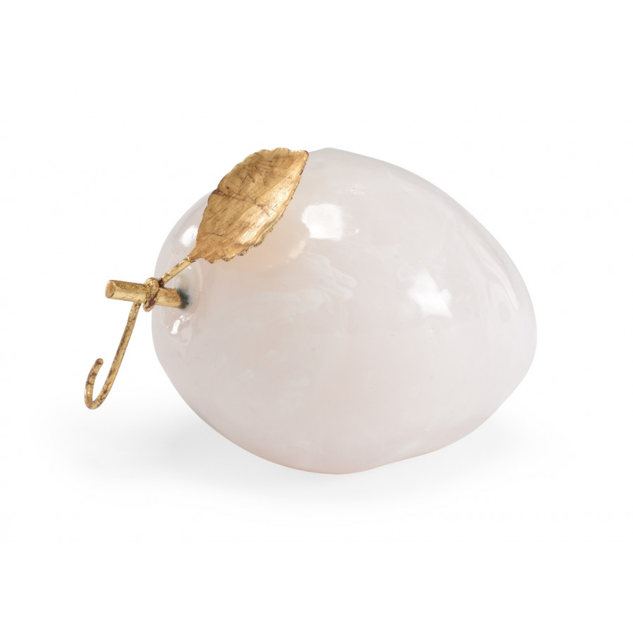 Chelsea House - Pear in White Marble/Antique Gold