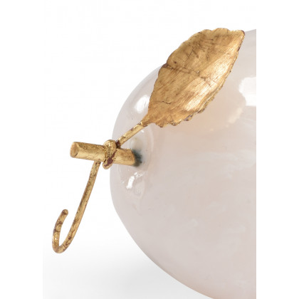 Chelsea House - Pear in White Marble/Antique Gold