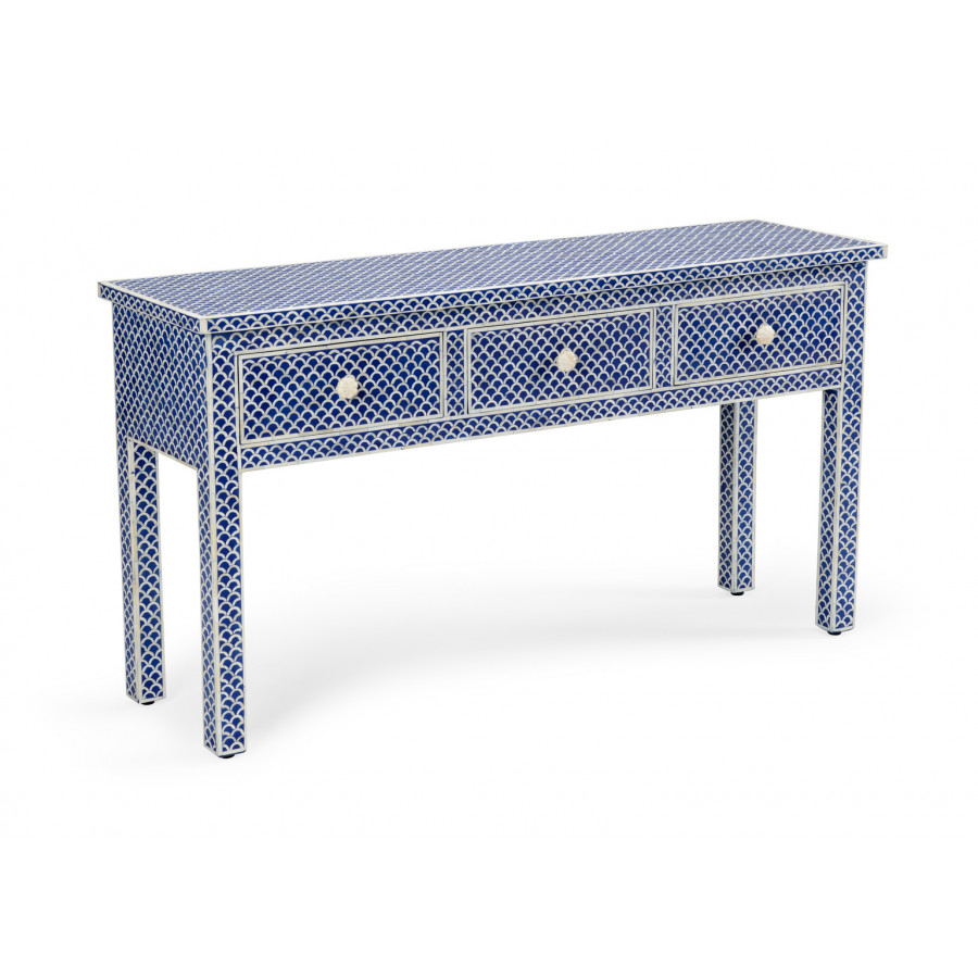 Chelsea House - New London Console in Blue/White
