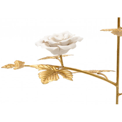 Chelsea House Rose Stem - White, Medium