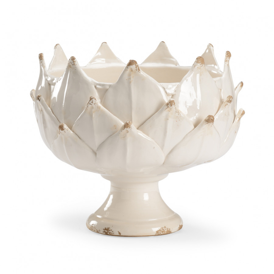 Chelsea House - Leaf Vase in Glossy White