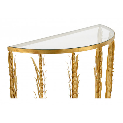Chelsea House - Laurel Demilune in Antique Gold Leaf