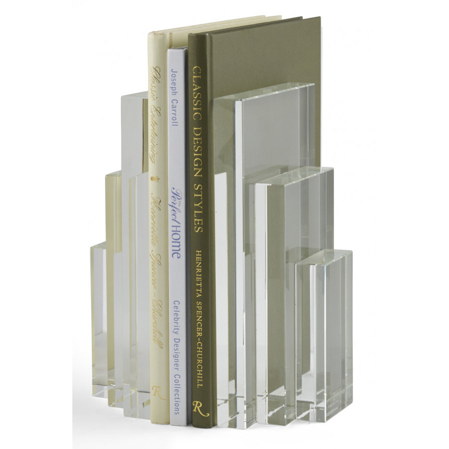 Chelsea House - Crystal Bookends (Pr) in Clear