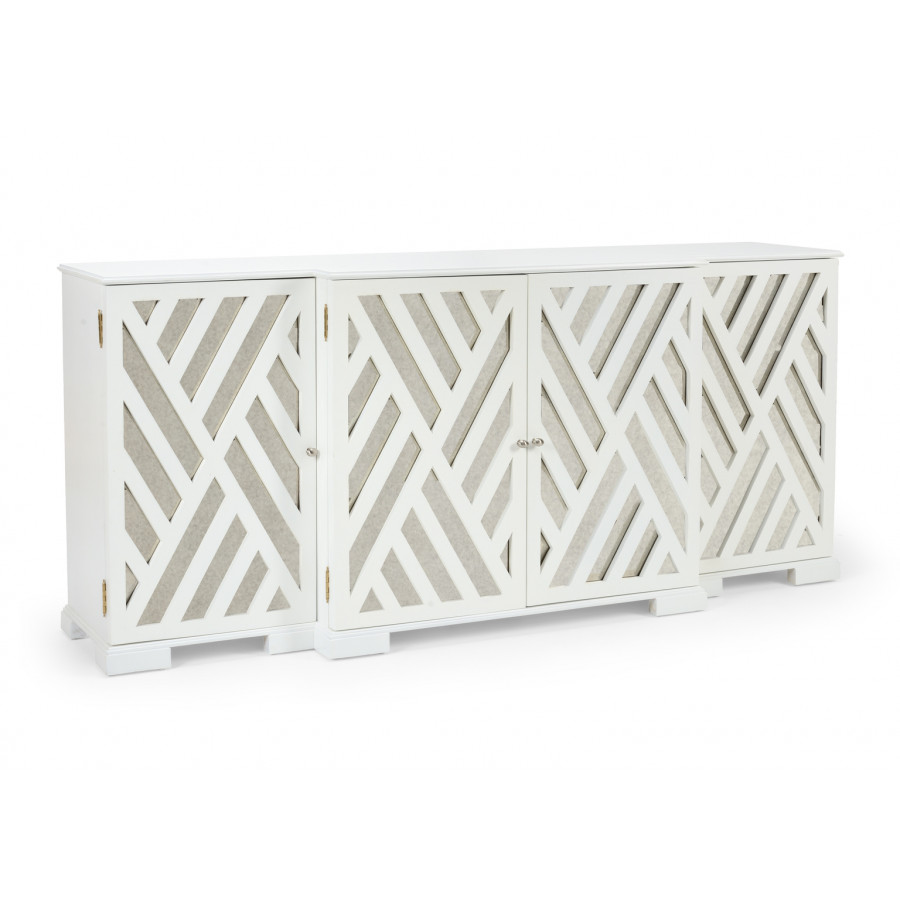 Chelsea House - Tidewater Cabinet in White/Antique