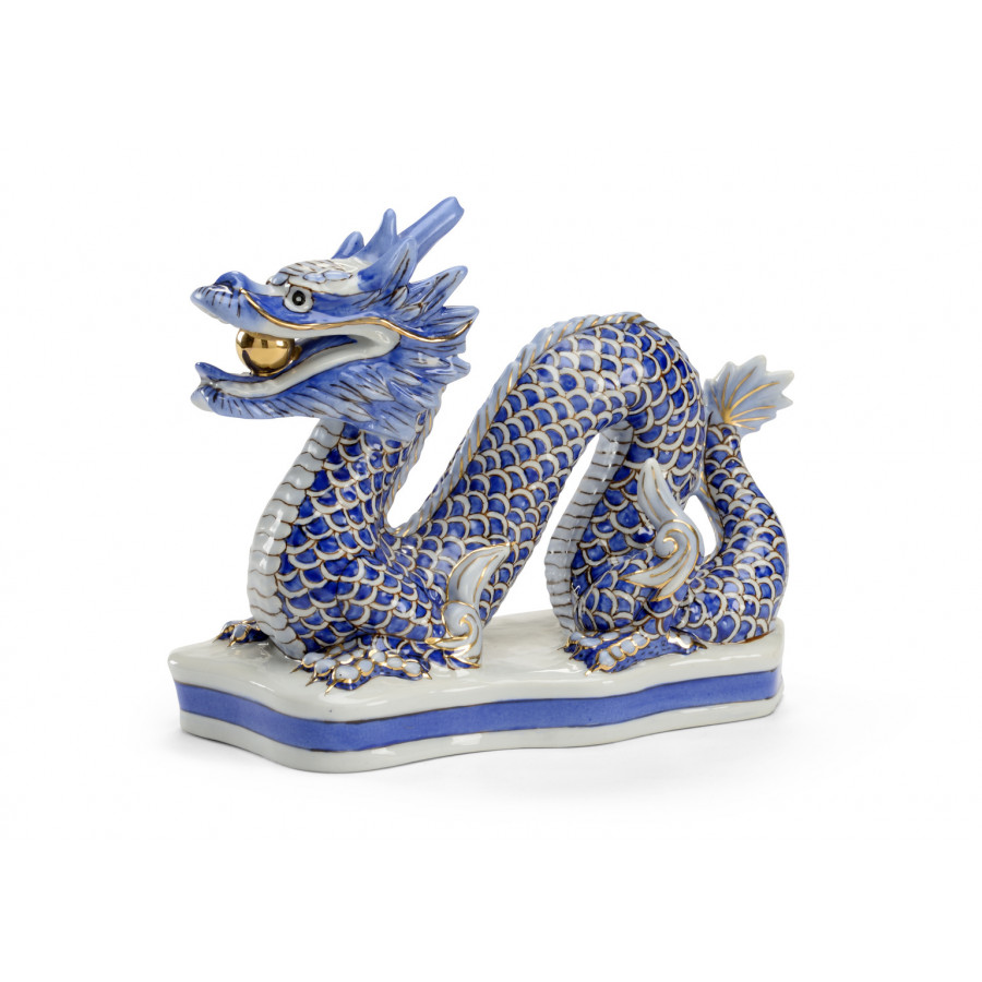 Chelsea House - Dragon in Blue, Porcelain