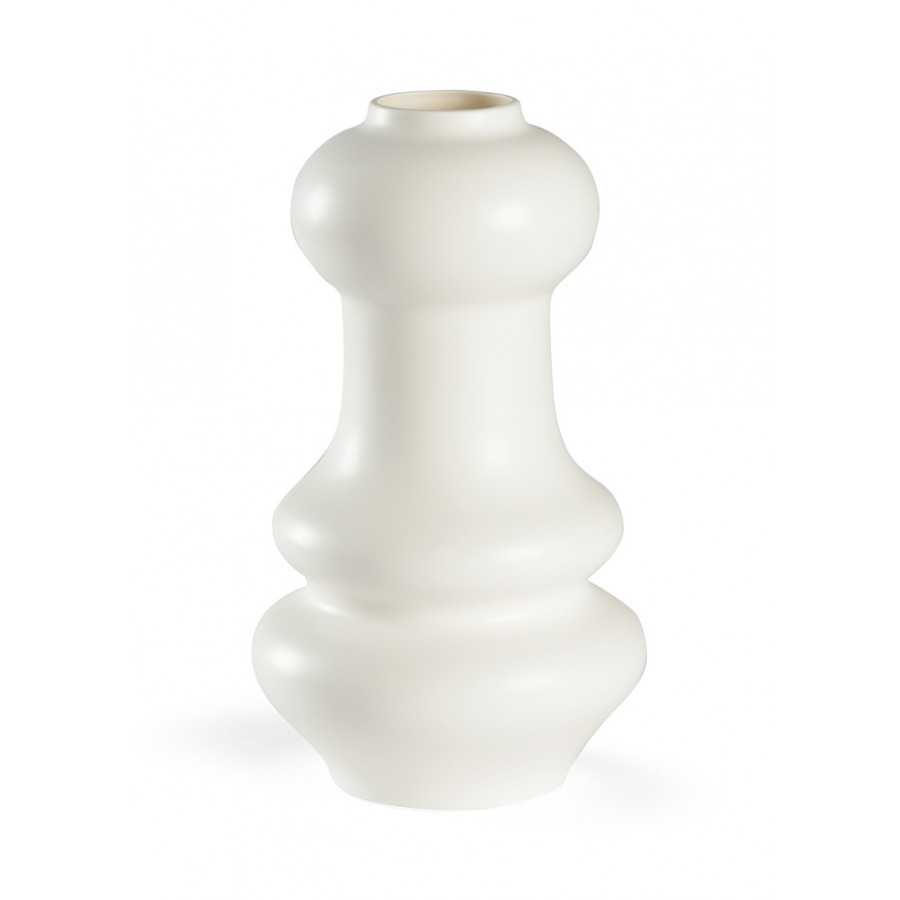 Chelsea House - Kyoto Vase White in Matte White
