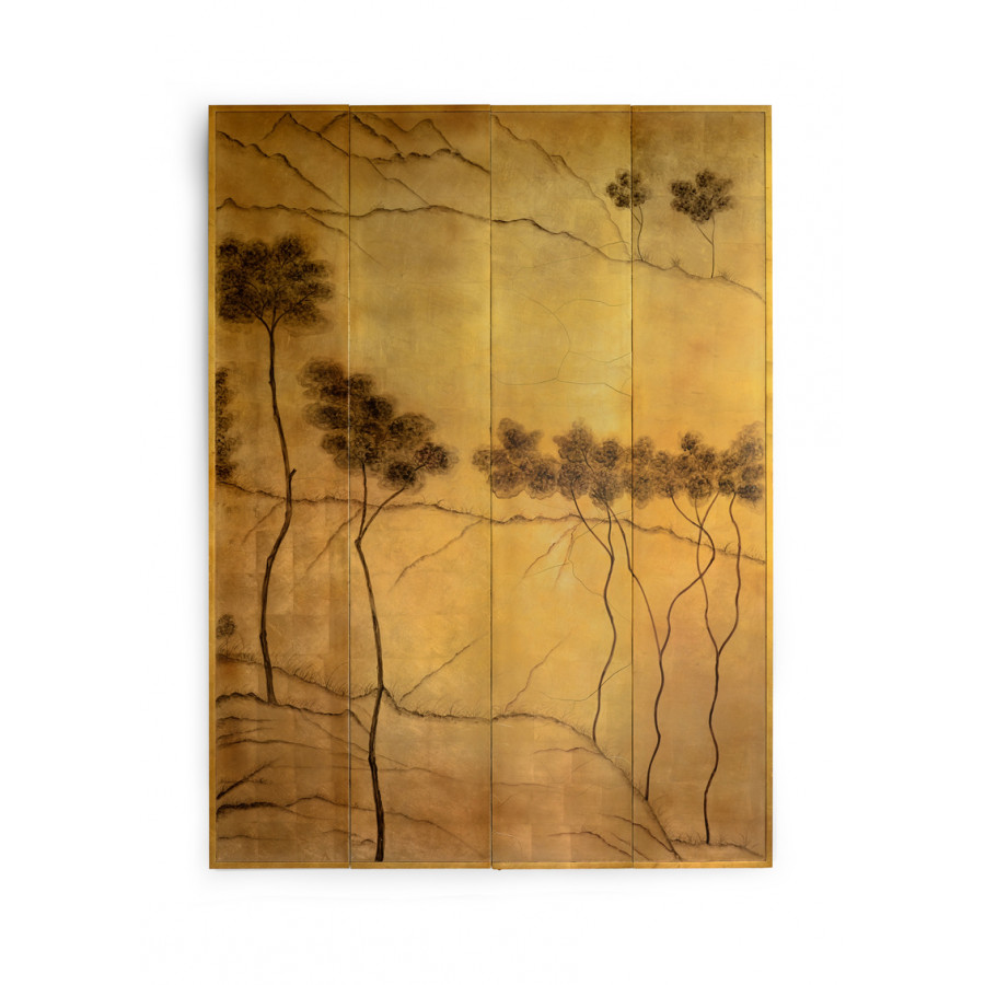 Chelsea House - Landscape Panels in Antique Gold Leaf