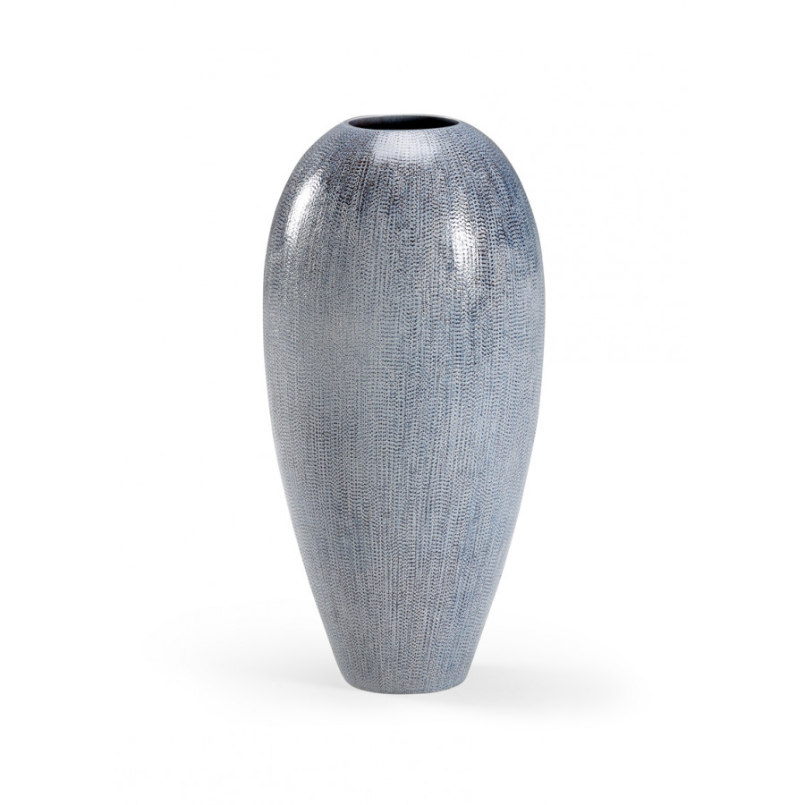 Chelsea House - Tall Granger Vase in Blue/Cream/Black