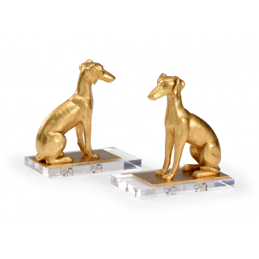 Chelsea House - Flossie Bookends (Pr) in Antique Gold Leaf