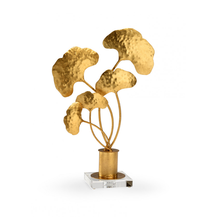 Chelsea House - Lotus Accent in Antique Gold Leaf
