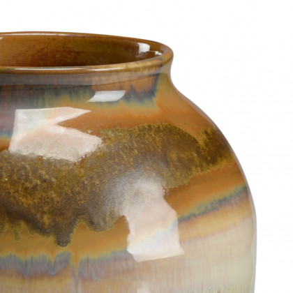 Chelsea House - San Miguel Vase in Brown/Green/Yellow