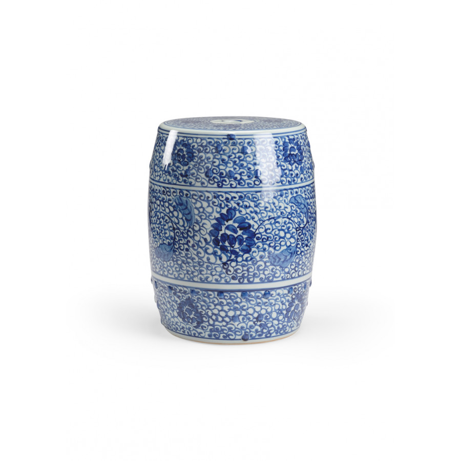 Chelsea House - Zue Garden Seat in Blue/White