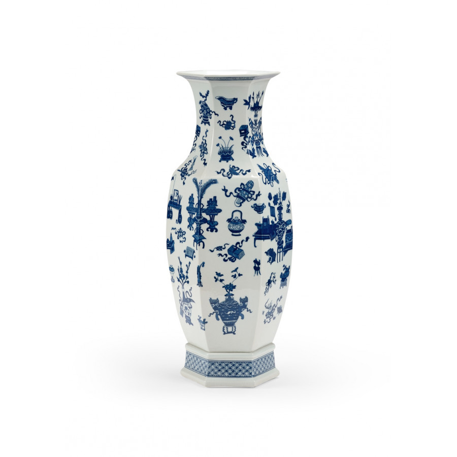 Chelsea House - Large Ming Vase in Blue/White