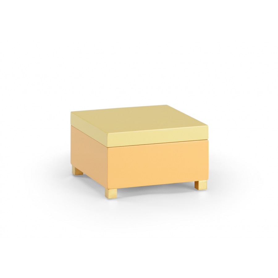 Chelsea House - Wood Box in Peach/Yellow