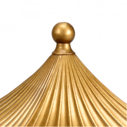 Chelsea House Pagoda Shelf - White, Gold