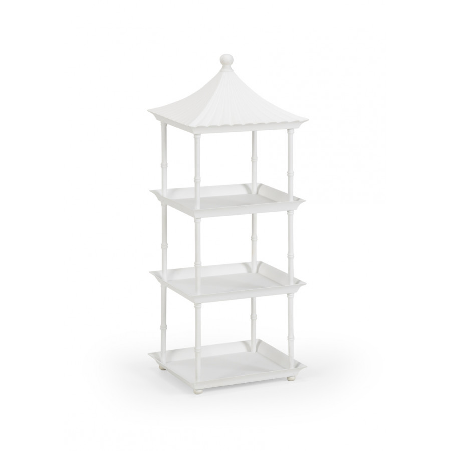 Chelsea House Pagoda Shelf - White