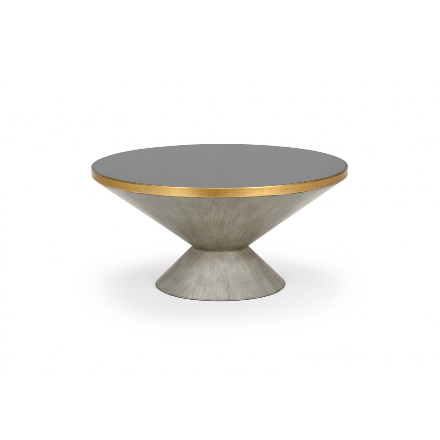 Chelsea House - N. Y. Cocktail Table in Gray Wash/Antique Gold