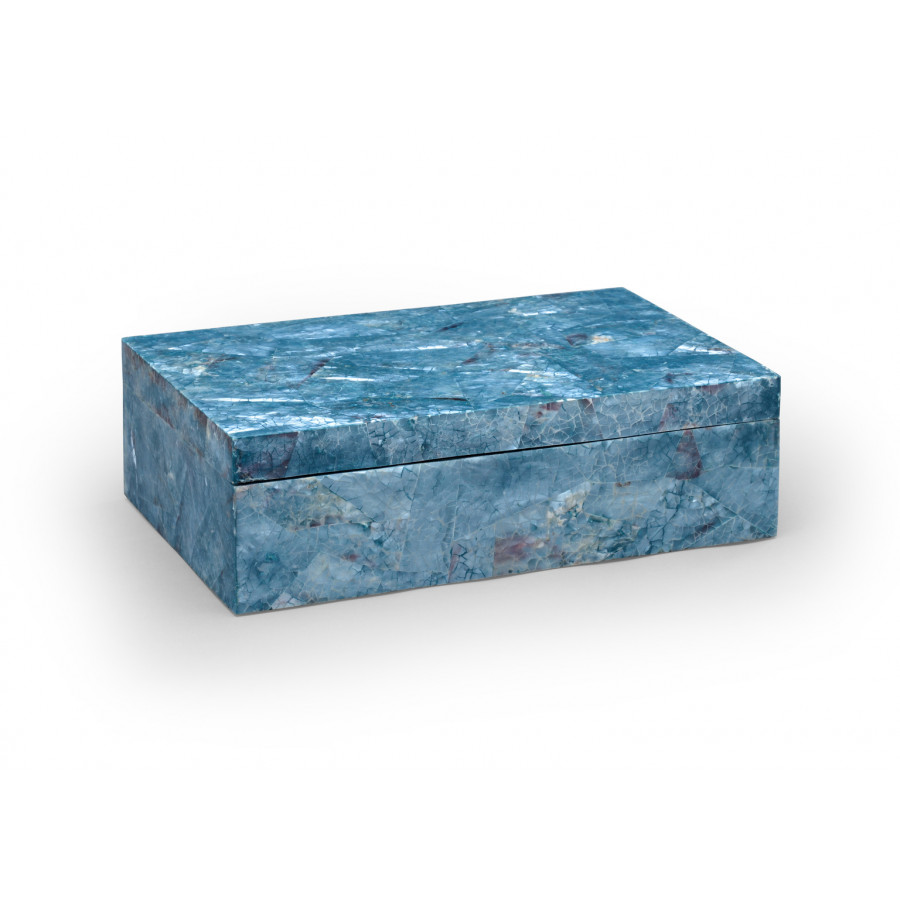 Chelsea House - Hammer Shell Box in Blue