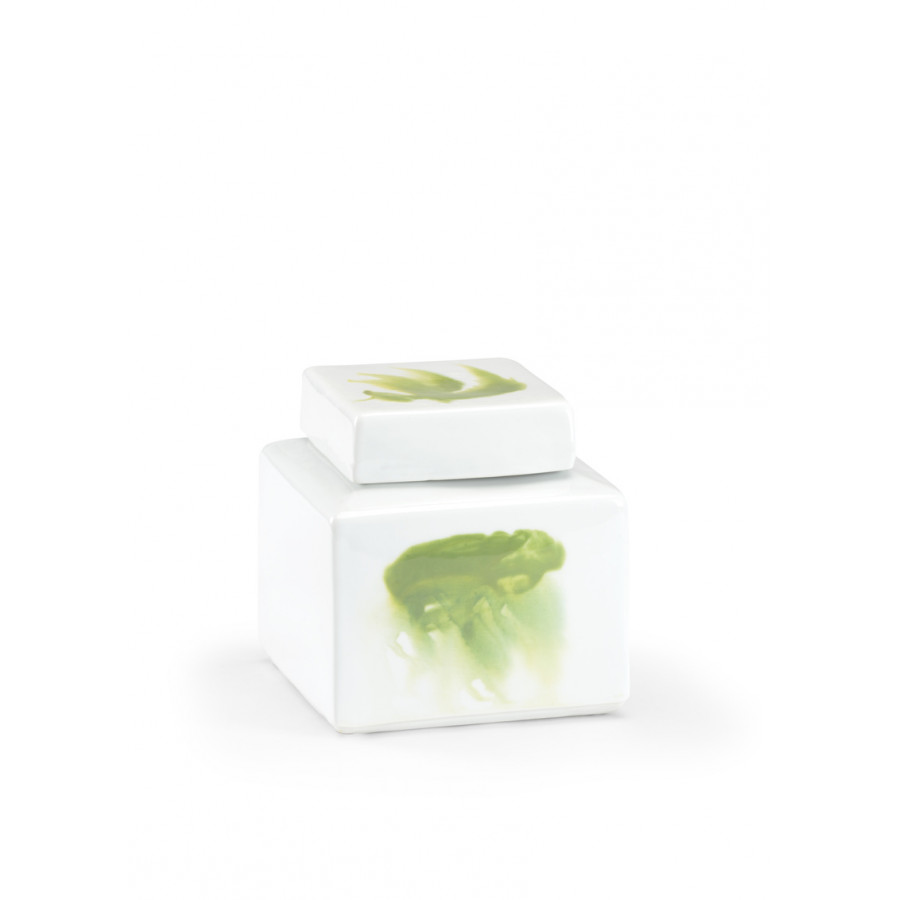 Chelsea House Jizhou Vase - Green/White, Small
