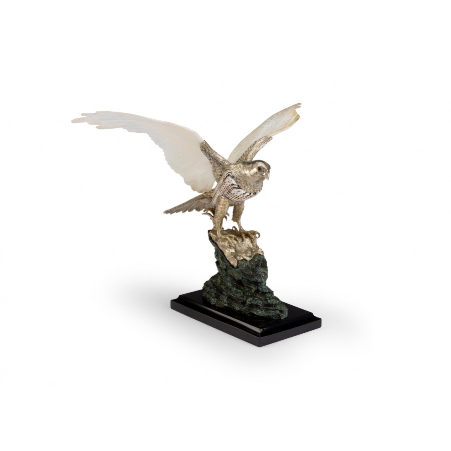 Chelsea House - Falcon in Natural/Silver Plated