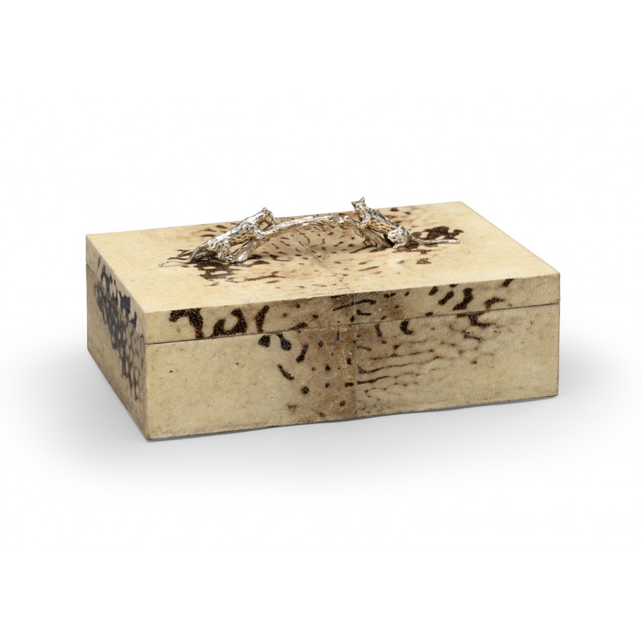 Chelsea House - Hampton Box in Natural/Silver Plated