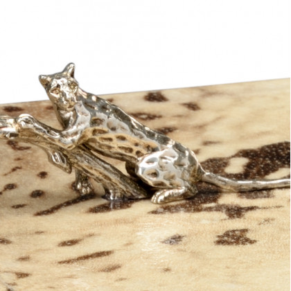 Chelsea House - Hampton Box in Natural/Silver Plated
