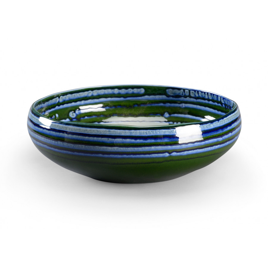 Chelsea House - Swirl Bowl in Blue/Green